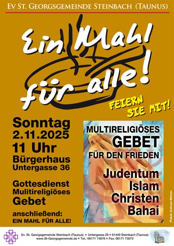Ein Mahl für alle! - mit multireligiösem Gebet, Musik und Kürbissuppe!