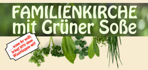Gottesdienst Familienkirche mit Grüner Soße 2025 Ev. St. Georgskirche Steinbach (Taunus)
