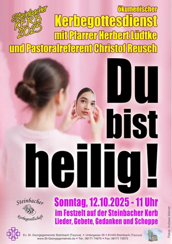 Evangelischer Kerbegottesdienst mit Pfarrer Herbert Lüdtke Ev. St. Georgsgemeinde Steinbach (Taunus)