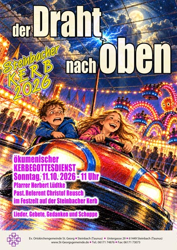 Der Draht nach oben - Kerbegottesdienst im Festzelt der Steinbacher Kerb 2026