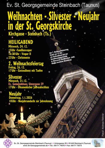 Gottesdienste in der Ev. St. Georgskirche Steinbach (Taunus)