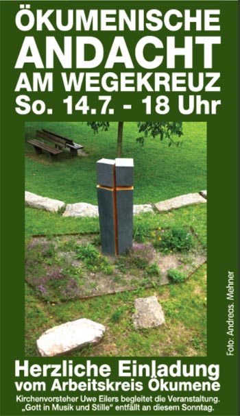 Ökumenische Andacht am Wegekreuz Steinbach Ts.