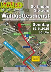 Waldgottesdienst 2025 Wegbeschreibung