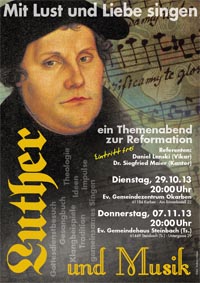 Luther und Musik - ein Themenabend "Mit Lust und Liebe singen"