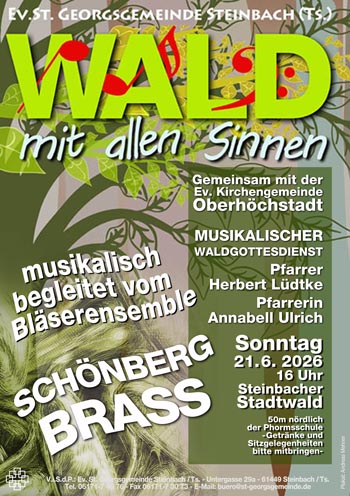 Musikalischer Waldgottesdienst -Wald mit allen Sinnen-